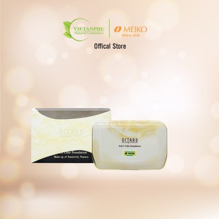 Phấn nền trang điểm siêu mịn dạng nén MEIKO Nhật Bản OCTARD SOFT 2 CAKE FOUNDATION 10g
