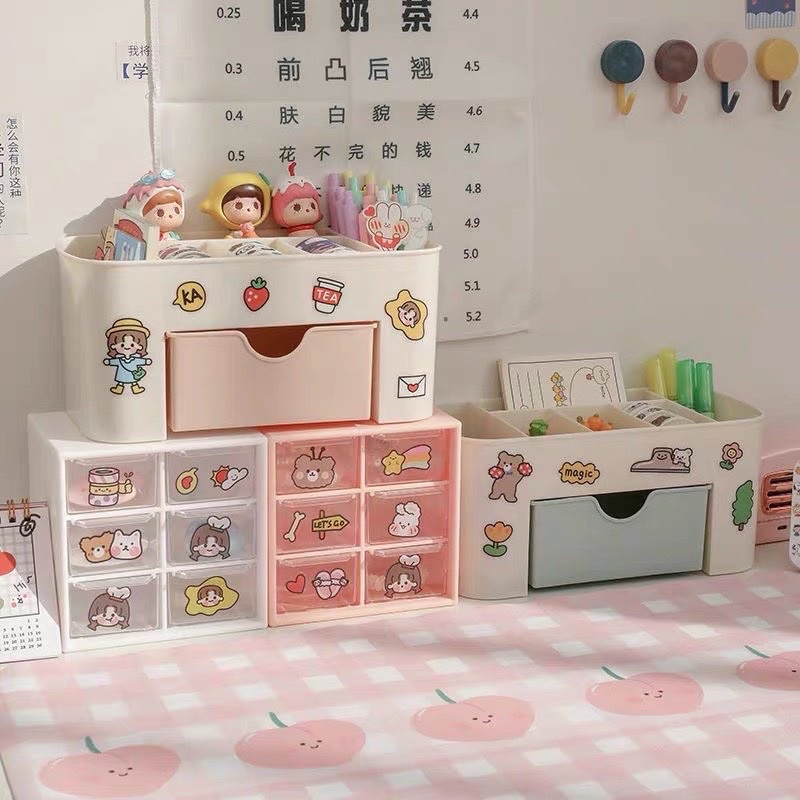Kệ Đựng Mỹ Phẩm, Kệ Đựng Đồ Trang Điểm Mini, Ngăn Đựng Tiện Ích