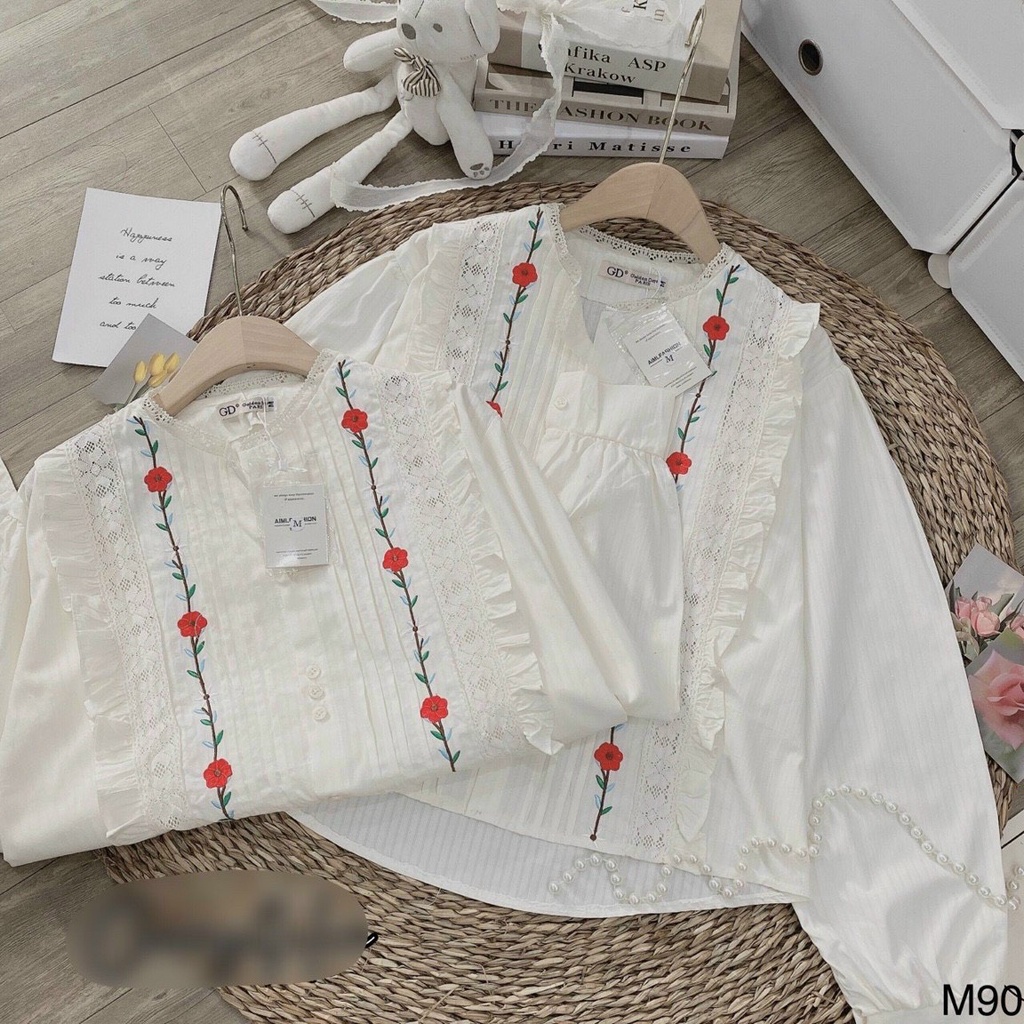 Áo xô thêu quảng châu hàng siêu xịn ulzzang