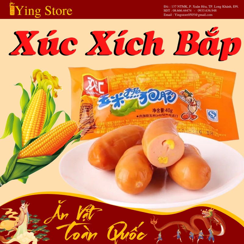 Xúc Xích Ngô -Xúc xích bắp - Xúc Xích Cay - Ăn Vặt Nội Địa | BigBuy360 - bigbuy360.vn