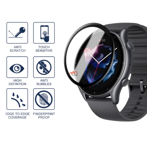 Kính Cường Lực Dẻo Full Màn Hình Amazfit GTR 3 Pro