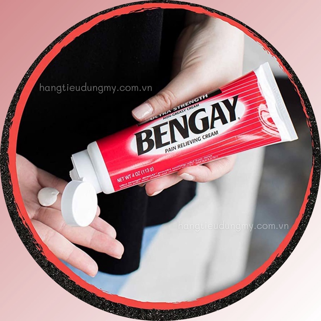 HÀNG MỸ- KEM XOA BÓP GIẢM ĐAU NHỨC BENGAY ULTRA STRENGTH NON-CREASY CREAM 113g