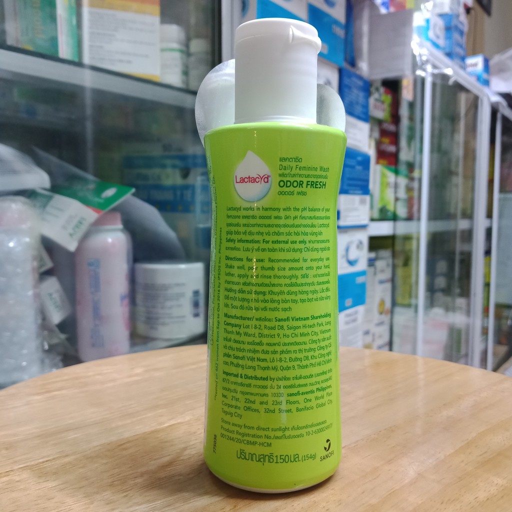 DUNG DỊCH VỆ SINH LACTACYD ODOR FRESH LỌ 150ML