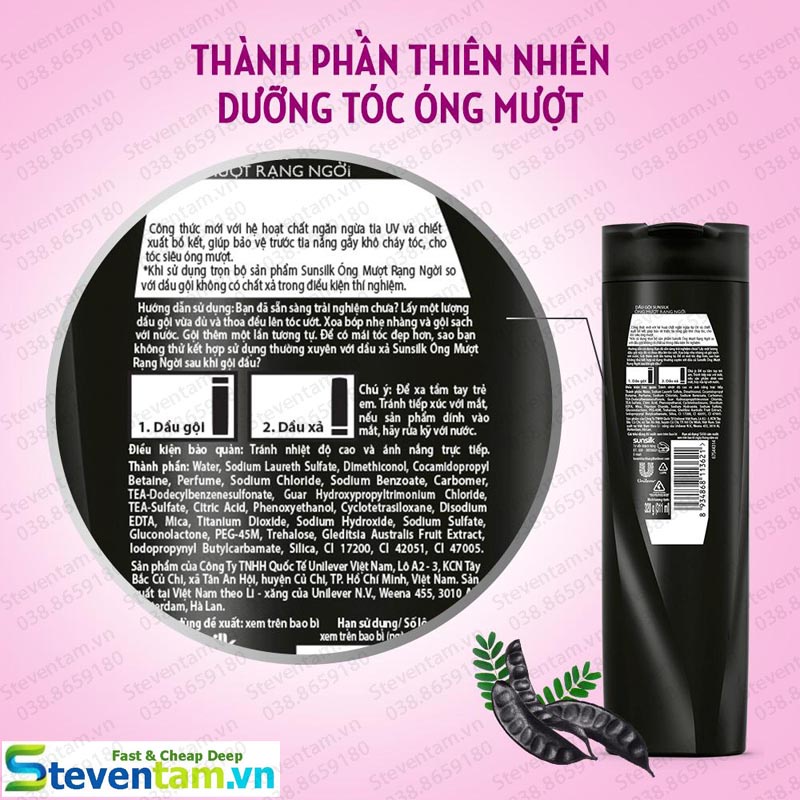 Dầu gôi SUNSILK đen 1400g | BigBuy360 - bigbuy360.vn