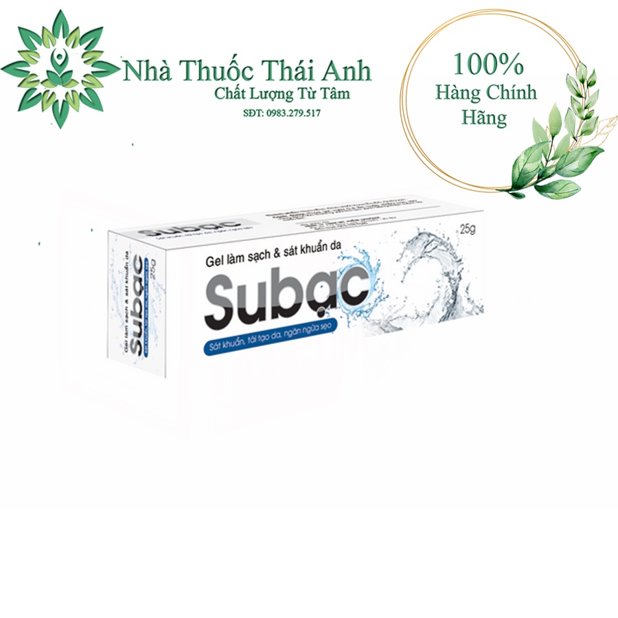 GEL LÀM SẠCH VÀ SÁT KHUẨN DA SUBAC