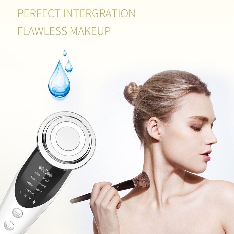 Máy Massage, Rửa Mặt I-On Âm, Đi Điện Nóng Lạnh Đẩy Tinh Chất Có Chân Đế Đi Kèm
