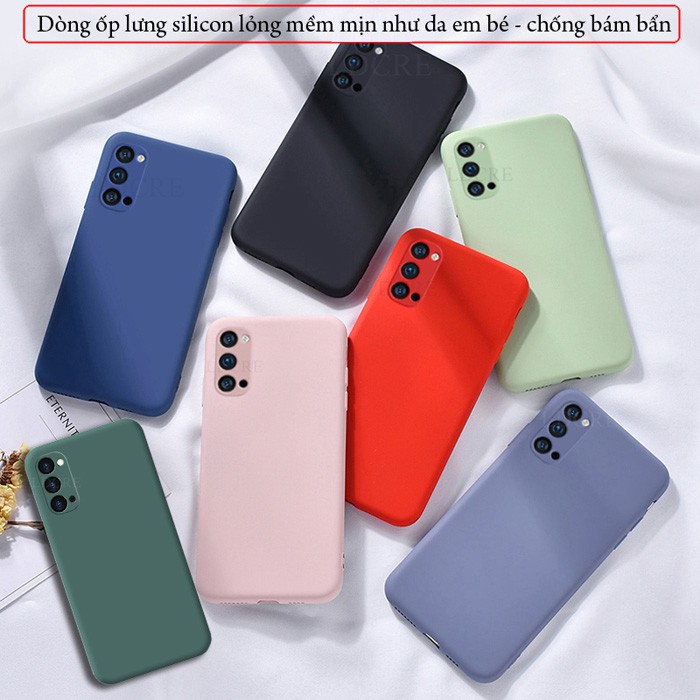 Ốp lưng dẻo màu cho Oppo Reno 5, 5G hiệu KT Desing chống bẩn, chống nước, Bảo vệ Camera