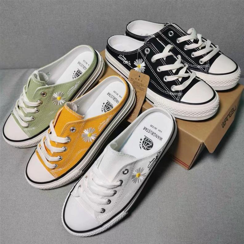 Giày Thể Thao Convers Đạp Gót Hoa Cúc Xu Hướng 🔗