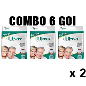 Combo 6 bịch tấm lót kyhope happy người lớn M/L10