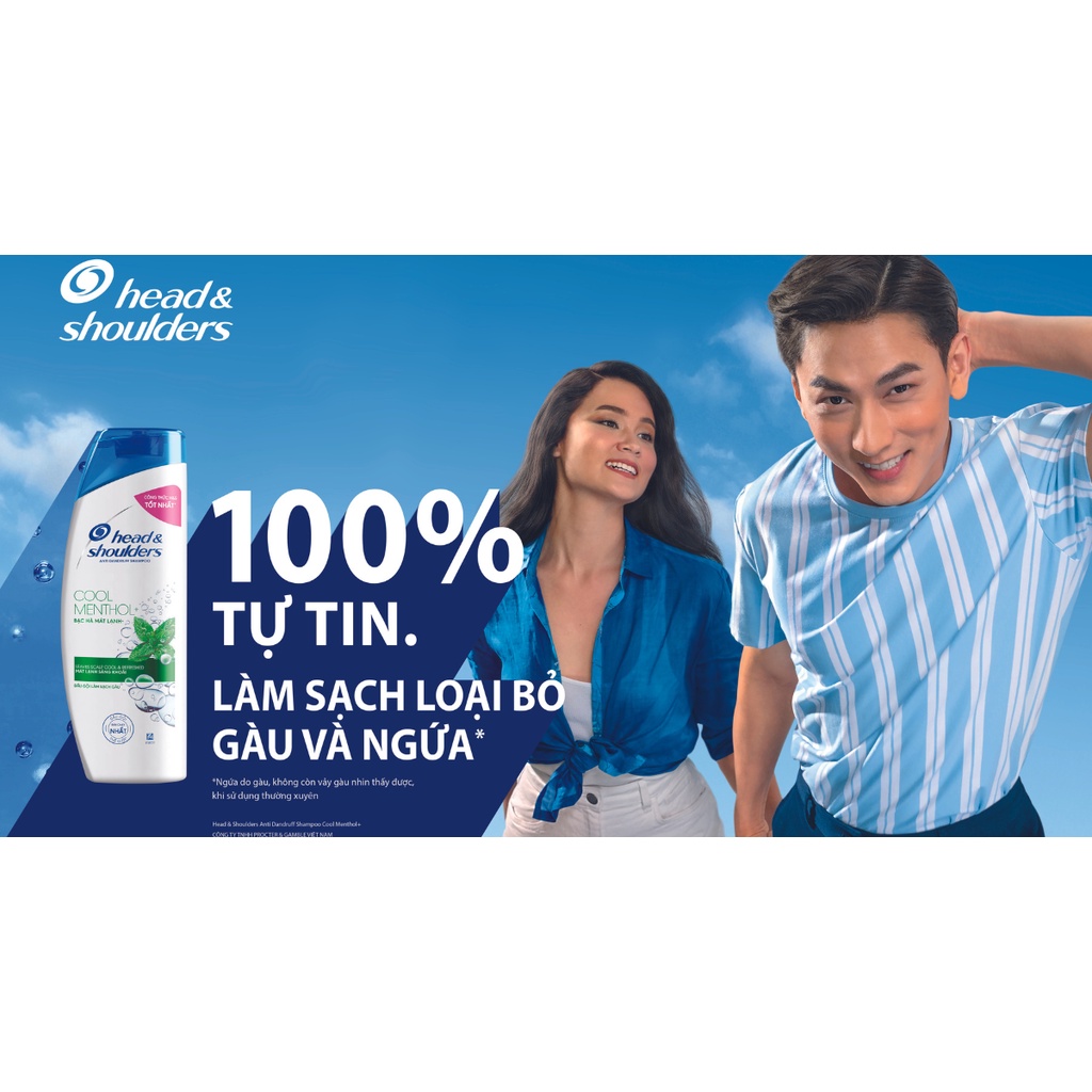 Combo 2 Dầu Gội HEAD&amp;SHOULDERS 850ml/chai - Bạc Hà Mát Lạnh