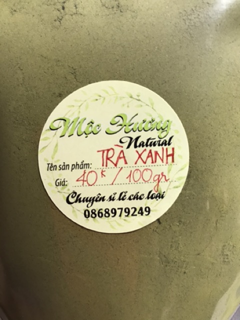 Bột trà xanh nguyên chất dùng để làm đẹp đắp mặt đắp body làm sáng da trắng da ngừa mụn đẹp da. Từ thiên nhiên an toàn | BigBuy360 - bigbuy360.vn