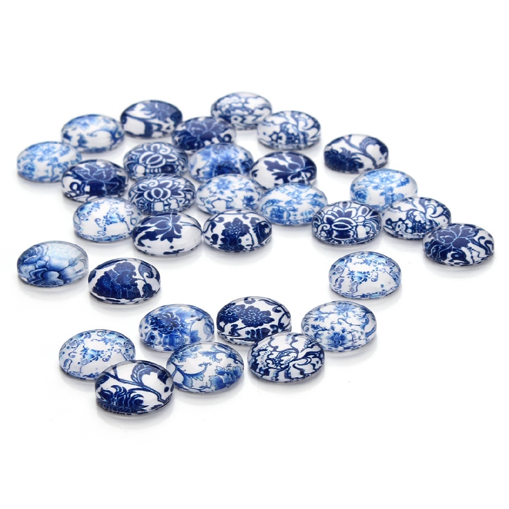 Set 30 Hạt Gốm Làm Đồ Trang Sức 10-20mm