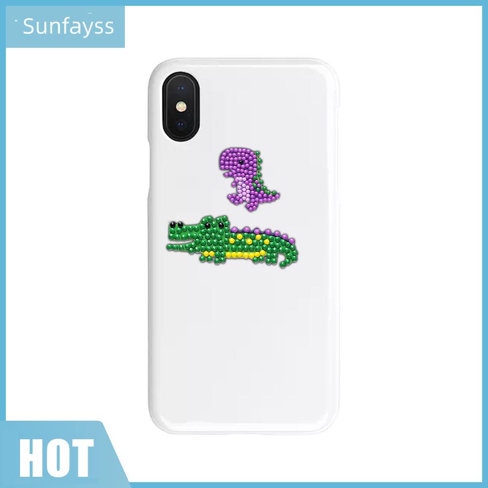 Set 9 Tranh Đính Đá DIY Hình Động Vật Dễ Thương Để Trang Trí Điện Thoại