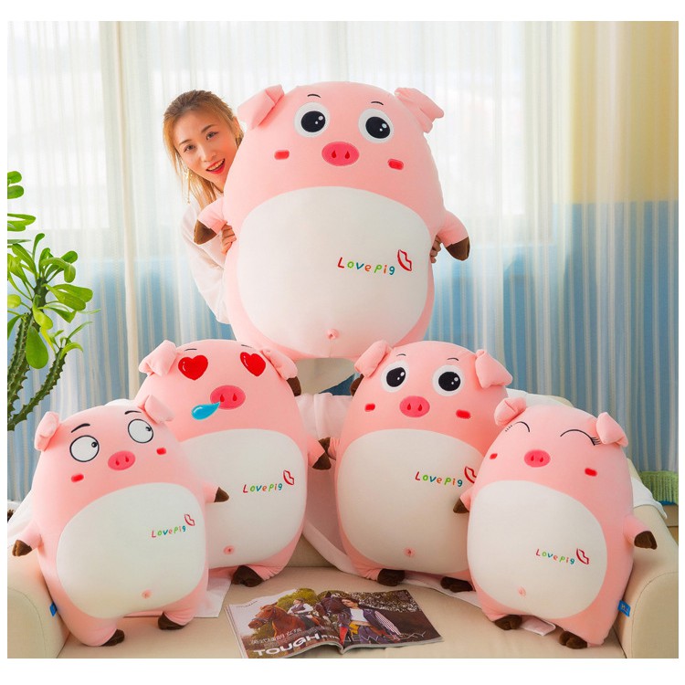 GẤU BÔNG HEO LOVE PIG (40CM---&gt;85CM) GB253