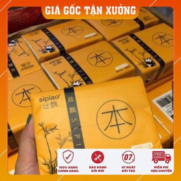 Giấy ăn gấu trúc sipiao 30 gói không tẩy trắng