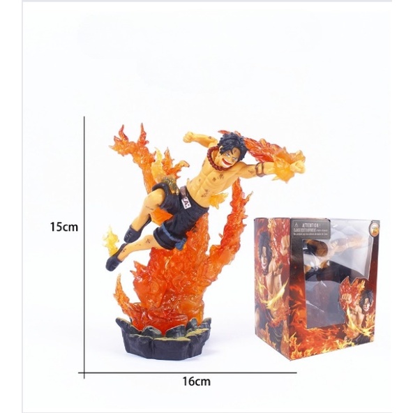 Mô Hình OnePiece, Mô Hình ACE Hỏa Quyên V2, Cao 13cm Siêu Đẹp, Siêu Ngầu