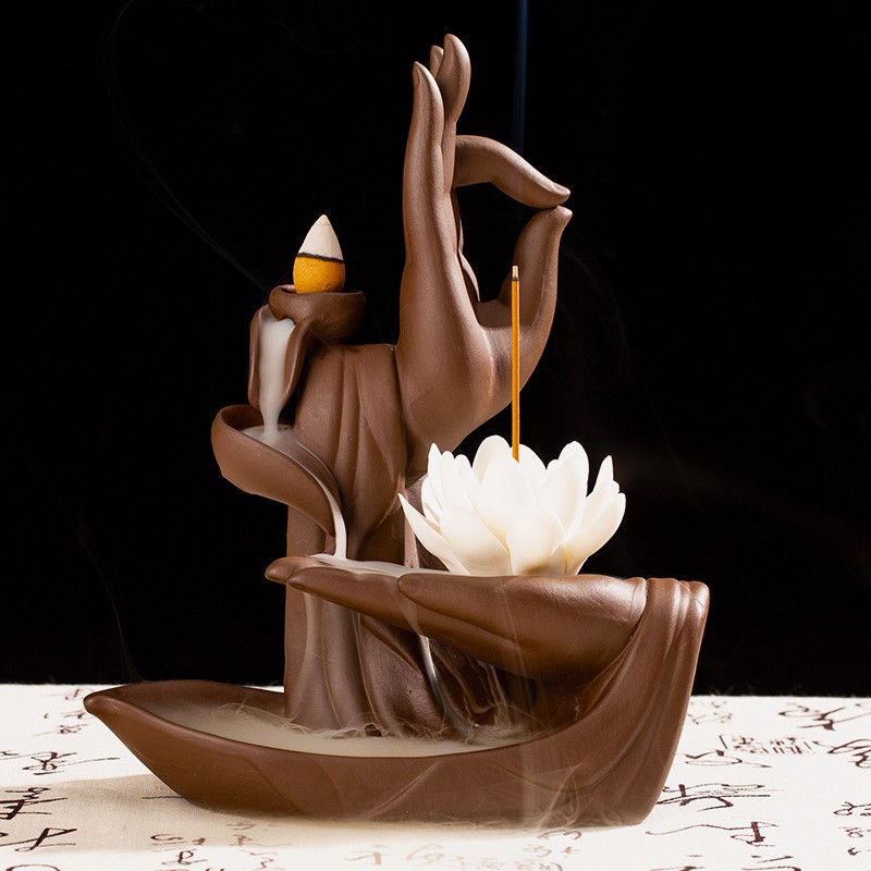 Thác khói trầm hương khói ngược để bàn giúp nhà cửa thơm tho, làm sạch không gian sống - giao ngẫu nhiên mẫu | BigBuy360 - bigbuy360.vn