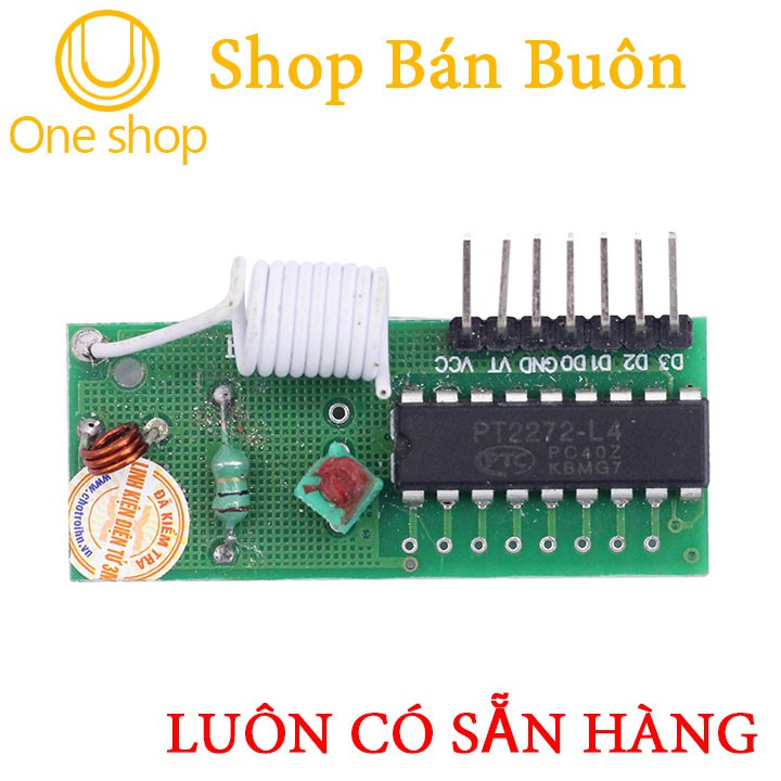 Module Thu RF 315Mhz Có Đầu Anten