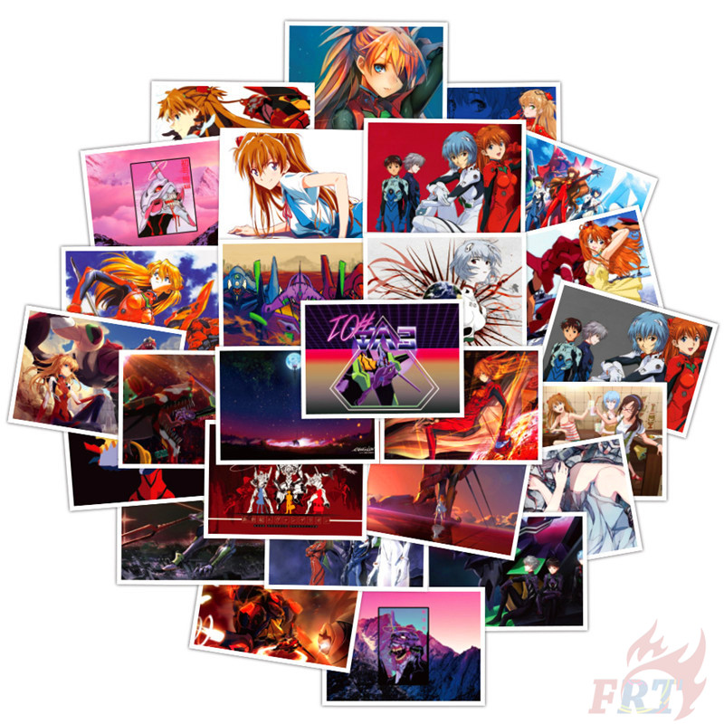 ❉ NEON GENESIS EVANGELION - Anime EVA Ayanami Rei Mini Poster Stickers ❉ 30Pcs/Set Waterproof DIY Fashion Decals Doodle Stickers