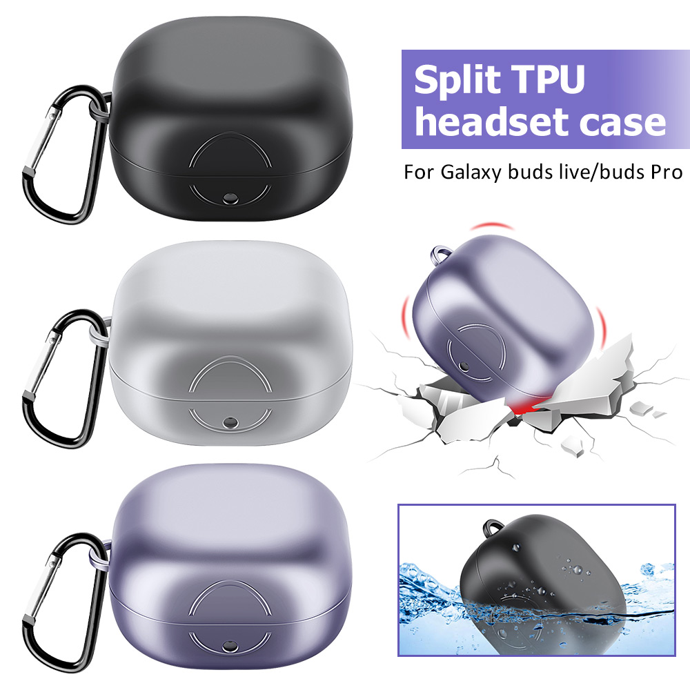 Vỏ bảo vệ hộp đựng tai nghe tư fTPU có khóa cho Samsung Galaxy Buds Live / Bud Pro