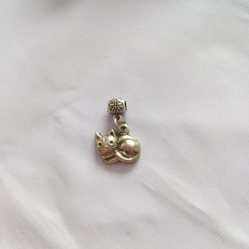 Charm ống lùa bạc thái mic vòng xỏ handmade làm trang sức xỏ DIY