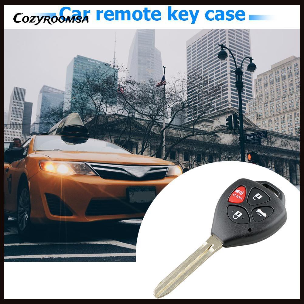 Vỏ chìa khóa điều khiển từ xa 4 nút thích hợp cho Toyota Camry Camry