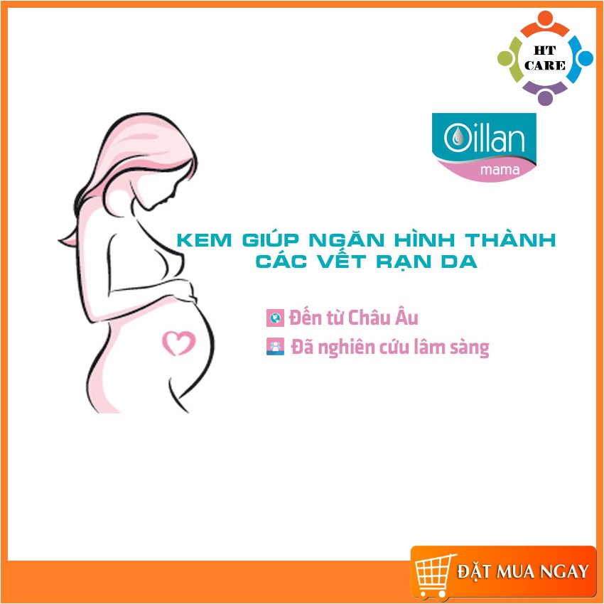 ✅ KEM NGĂN RẠN DA OILLAN MAMA MULTI-ACTIVE STRETCH MARK PREVENTING BODY BALM