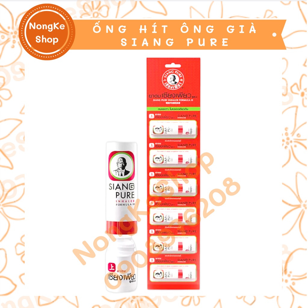 Ống hít ông già siang pure 2 Đầu Thái Lan