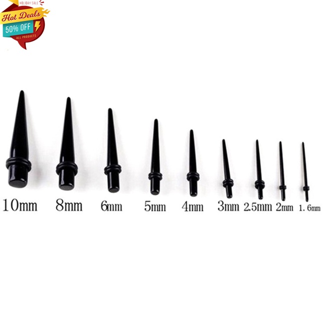 Set 36 Khuyên Nong Tai Acrylic 14g-00g Thời Trang