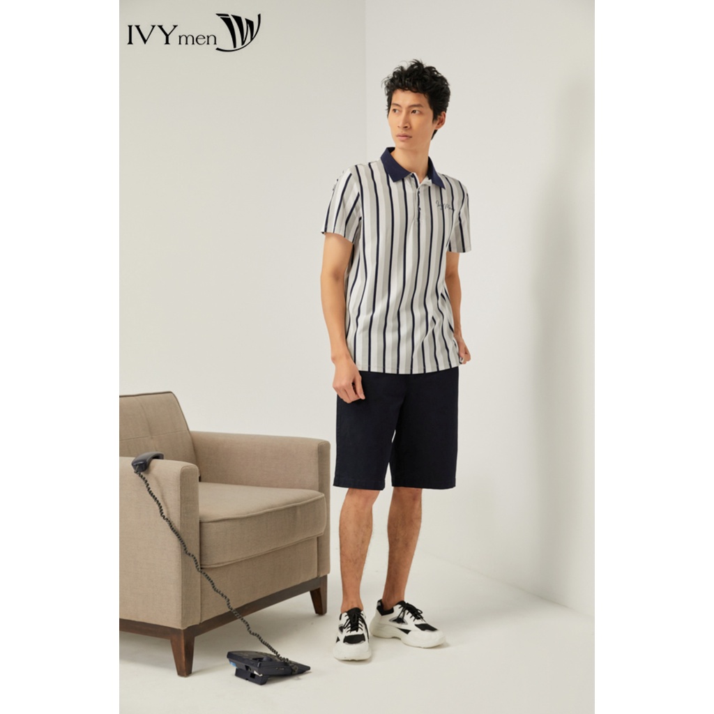 Áo polo nam kẻ dọc IVY moda MS 57E2938