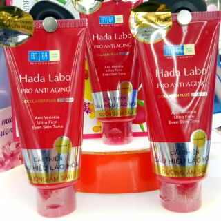 Kem rửa mặt dưỡng chuyên biệt chống lão hóa Hada Labo Pro Anti Aging Cleanser 80g