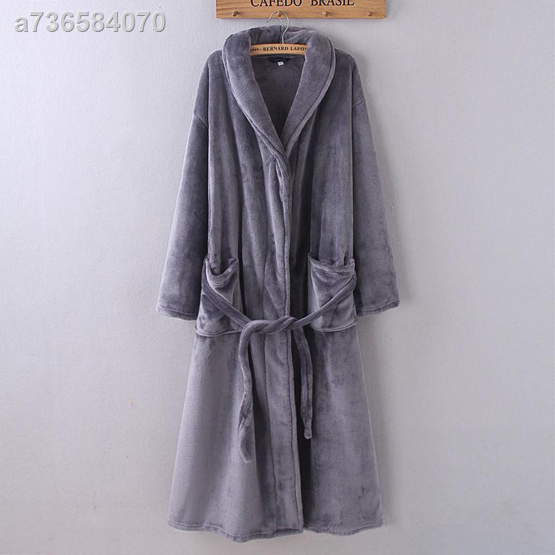 ▬✁◑Áo choàng tắm dáng dài bằng Flannel thời trang | BigBuy360 - bigbuy360.vn