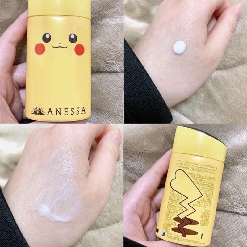 [AnessaxPokemon] Kem chống nắng dạng sữa Anessa Pikachu Perfect UV Sunscreen SPF 50+ PA++++ 60ml