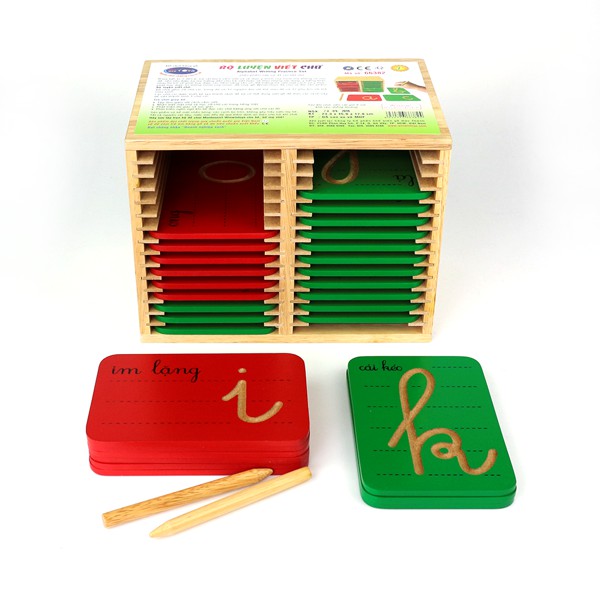 BỘ LUYỆN VIẾT CHỮ CHO BÉ THEO PHƯƠNG PHÁP MONTESSORI