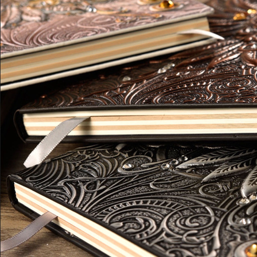 Sổ Tay Hoạ Tiết Phượng Hoàng Vàng Cổ Điển