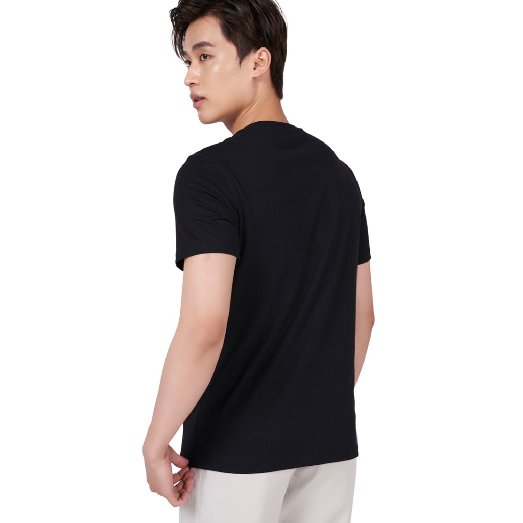 Áo t-shirt nam YODY chất liệu cotton, áo phông cổ tròn in ngực look good feel good TSM5201