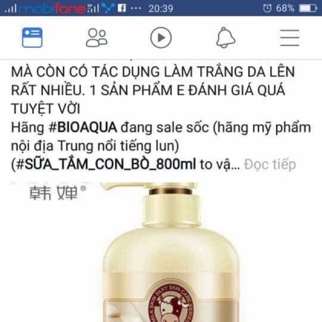 Sữa tắm trắng da Bioqua