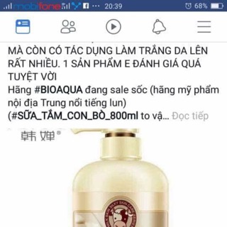 Sữa tắm trắng da Bioqua