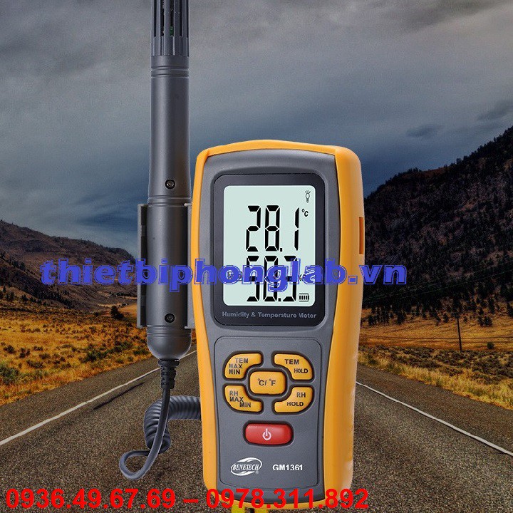 Máy đo nhiệt độ, độ ẩm cầm tay Benetech GM1361
