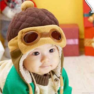 Mũ phi công dễ thương giữ ấm cho bé