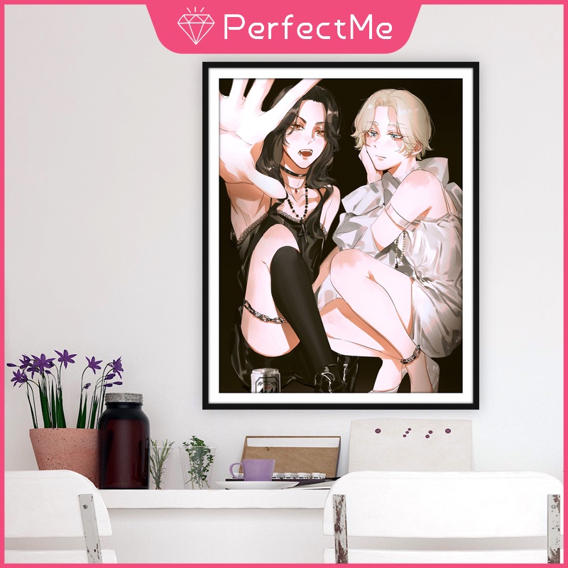 Bộ Tranh Đính Đá 5D Tự Làm 40x50cm Hình Anime Tokyo Avengers