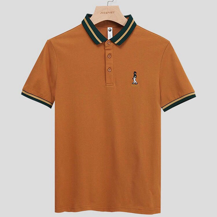 Áo thun nam có cổ polo tay ngắn vải Thun cotton xịn mềm mịn co giãn thoáng mát_ Skymen101
