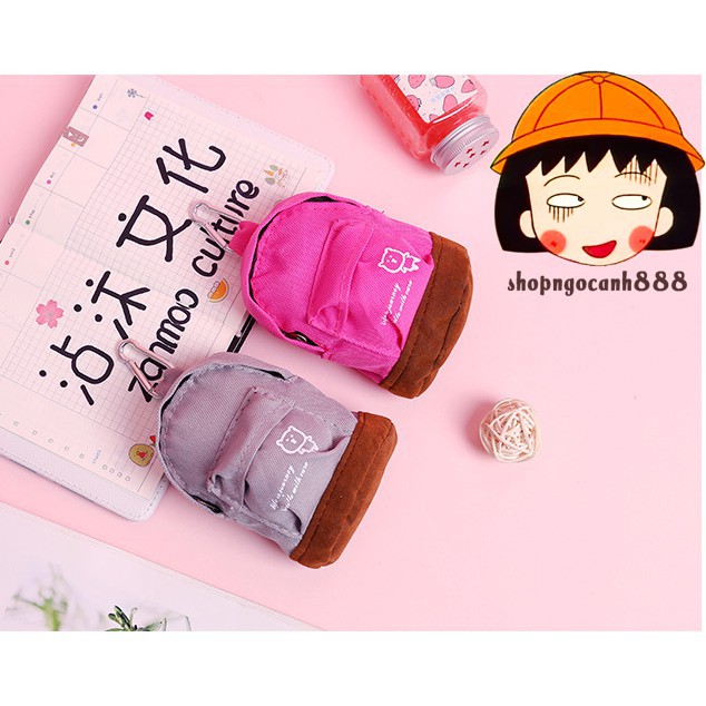 Balo Mini Ullzang Trơn Màu Làm Móc Treo Chìa Khóa Cute Tiện Lợi - Banana Store