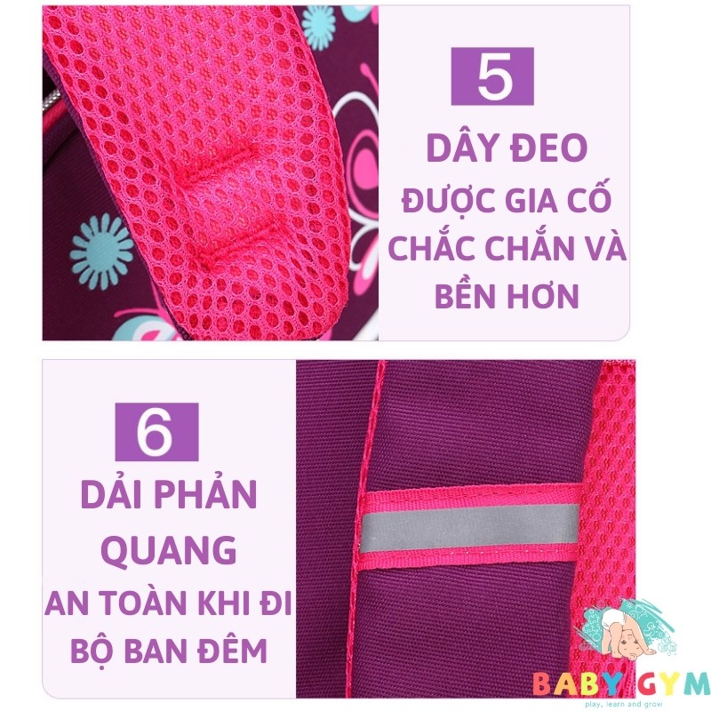 Cặp đi học nam, nữ, balo đi học cho học sinh tiểu học chống gù – BABYGYM