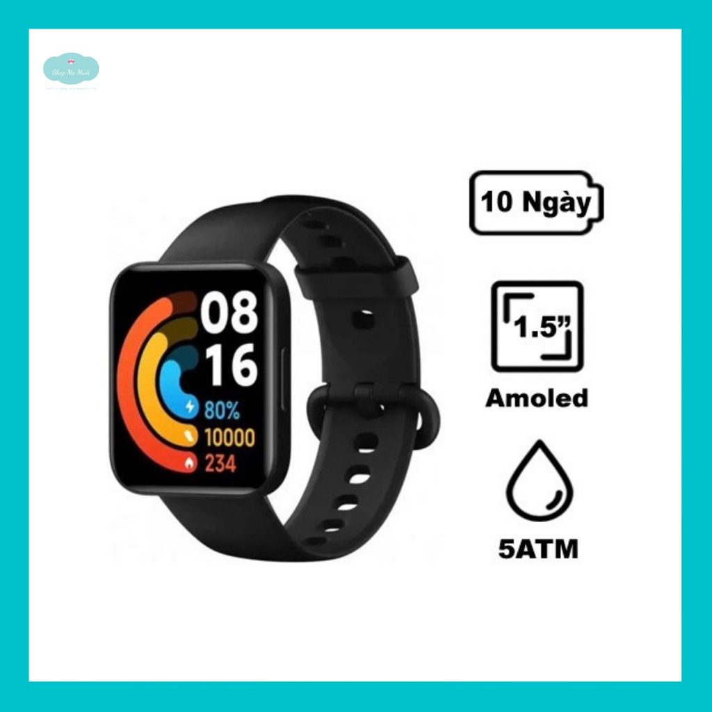 [Sẵn] Đồng hồ Xiaomi Redmi Watch 2 Lite - Phiên bản cải tiến của Mi watch lite - có Sp02, GPS, chống nước 5ATM