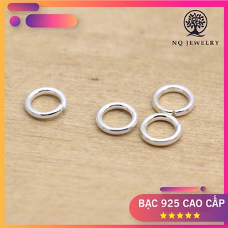 Charm bạc khoen tròn hở