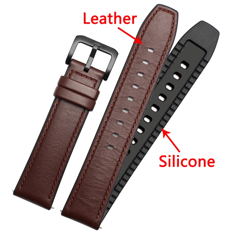 Dây Đeo Bằng Da Chống Nước Cho Đồng Hồ Thông Minh xiaomi mi Màu Sắc