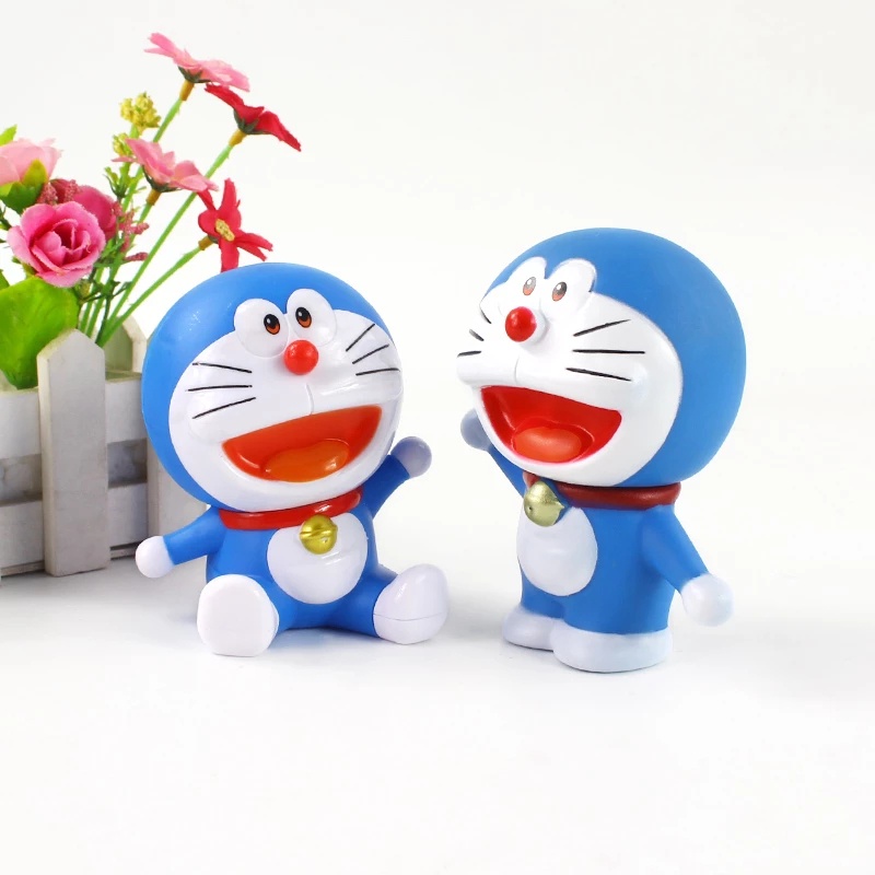 Mô Hình Đồ Chơi Nhân Vật Hoạt Hình Doraemon Bằng PVC Trang Trí Bánh Kem