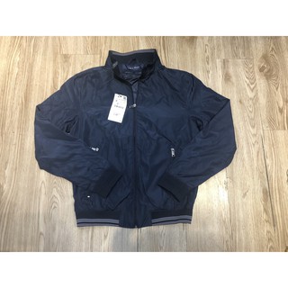 Áo khoác gió hai lớp Zara man cổ và gấu kẻ mảnh. HA0535