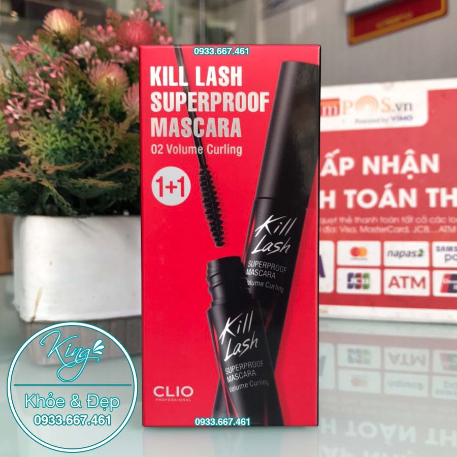 Mascara Clio Kill Lash Superproof Mascara 1+1